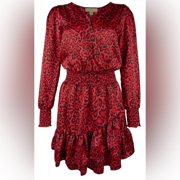 Michael Kors NWT Wildcat Smock Dress Sz M - Picture 3 of 9